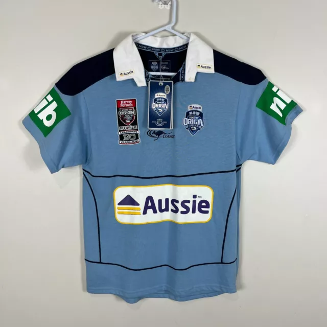 NSW Blues State of Origin 2010 Classic Rugby League Jersey Mens Small S NWT