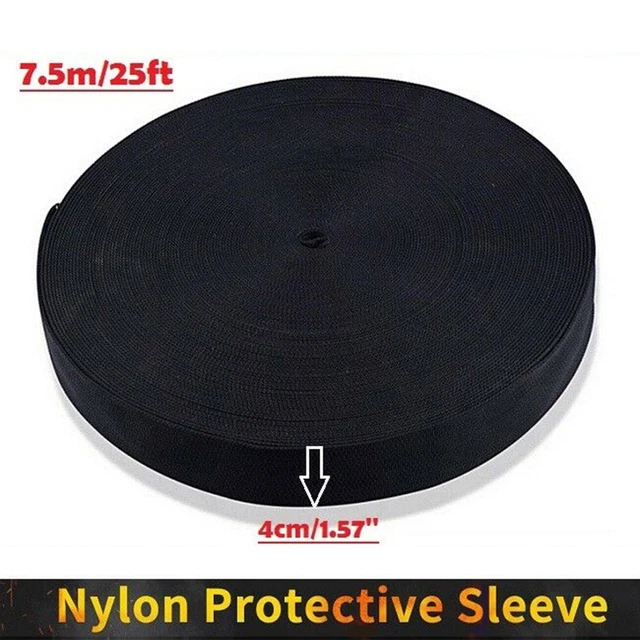 25FT Nylon Protective Sleeve Sheath Cable Cover Welding Tig Torch Hydraulic-Hose