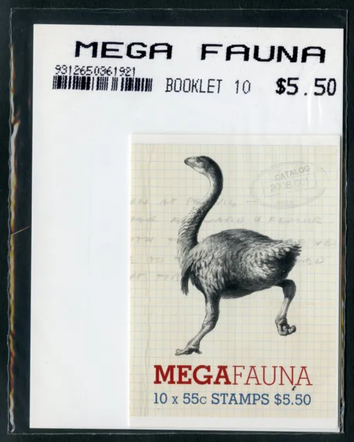 AUSTRALIA 2008 Megafauna Booklet S/A 10 x 55c SG SB304 Unopened AP Package MNH
