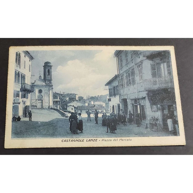 Cartolina Castagnole Lanze - Piazza del Mercato