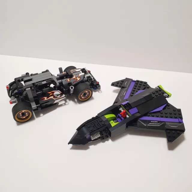 LEGO 76047 & 42046 Lot Technic Getaway Racer - Black Panther Pursuit INCOMPLETE