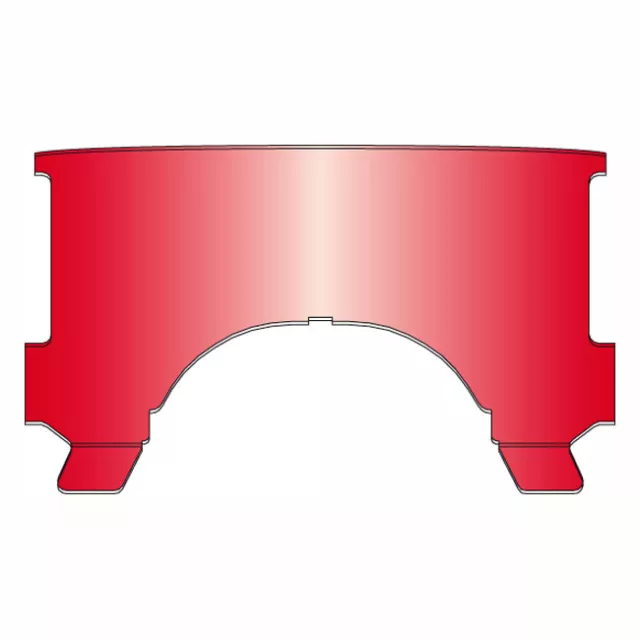 National Cycle Repl Adj Lower Window Style B Red For 60-84 FL With OEM Or Nation