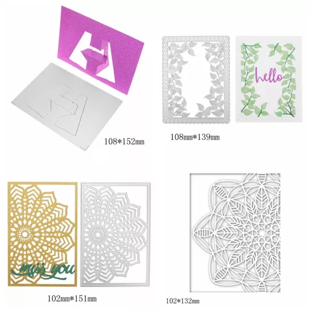 Flower Frame DIY Decor Craft Paper Cards Matal Cutting Dies Scrapbooking Album