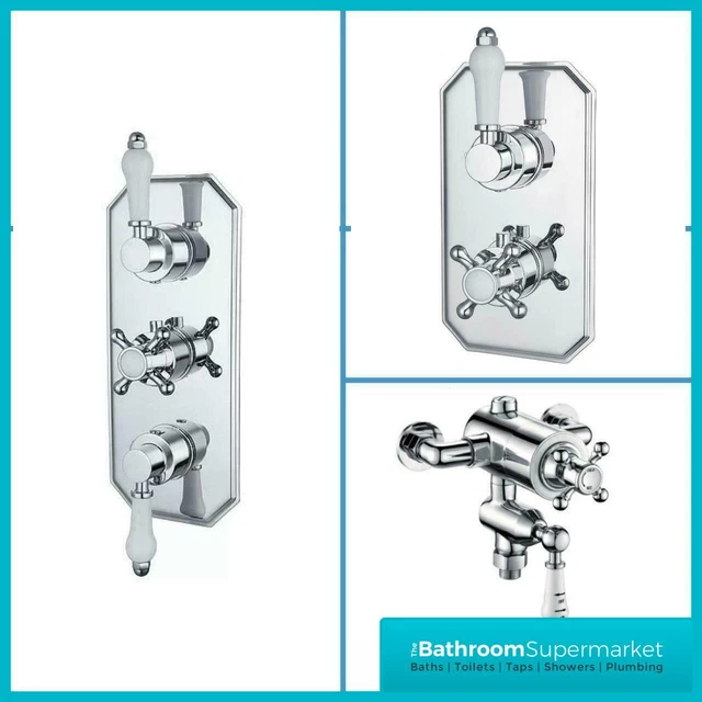 TRADITIONAL DUAL CONTROL Thermostatic Concealed Shower Mixer Valve £84.