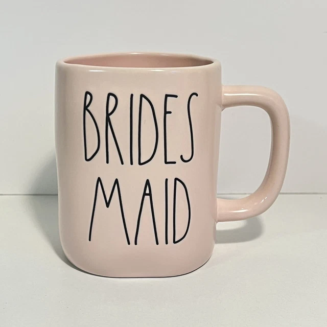 Bridesmaid Rae Dunn Pink Artisan Collection Mug Bachelorette Wedding Gift