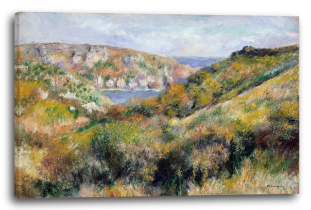 Kunstdruck Pierre-Auguste Renoir - Hügel um die Bucht von Moulin Huet