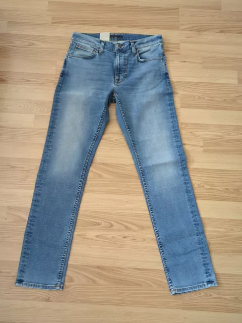 NEU Nudie Jeans Lean Dean (Carrot Shape) Broken Blue 32/32