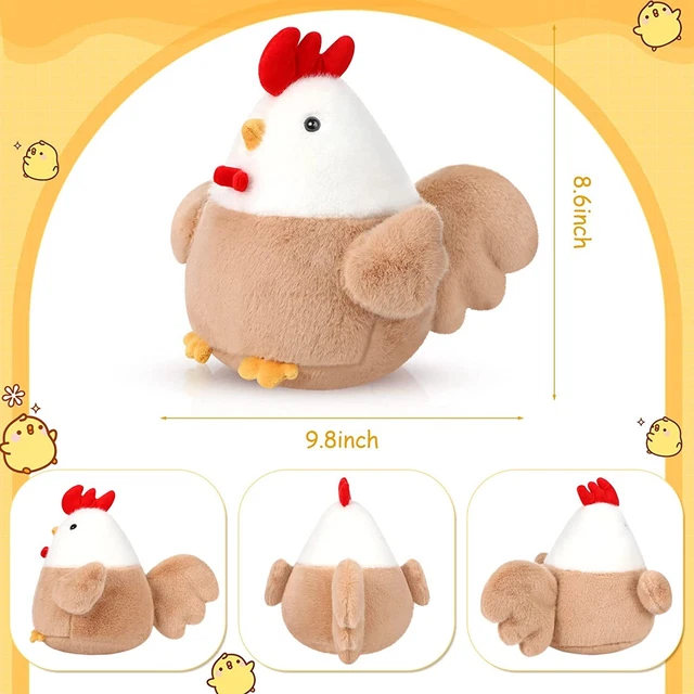 Chicken Stuffed Plush Easter Cute Stuffed Rooster Plushie Chicken Stuffed Animal