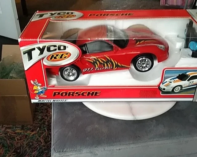 TYCO R/C PORSCHE 911 Turbo Mattel Remote Controlled Car Brand New