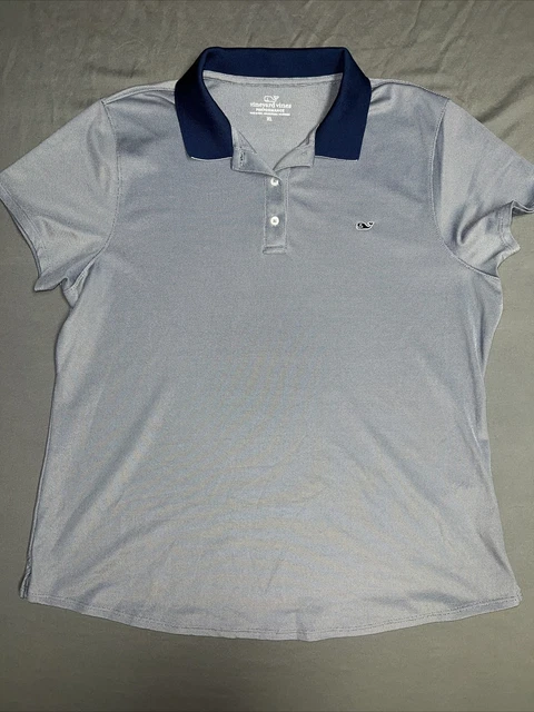 Vineyard Vines Performance Girl’s Polo Size XL Blue (1032)