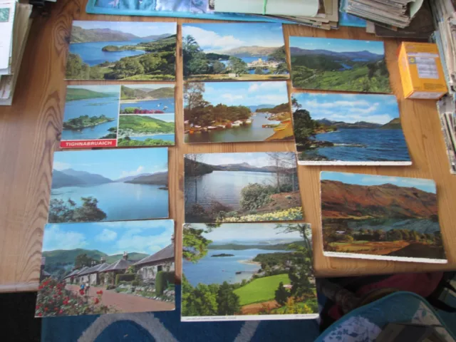 11 Postcards Scotland - Loch Lomond, Luss Village, Ben Lomond, Ardlui, Loch Ard