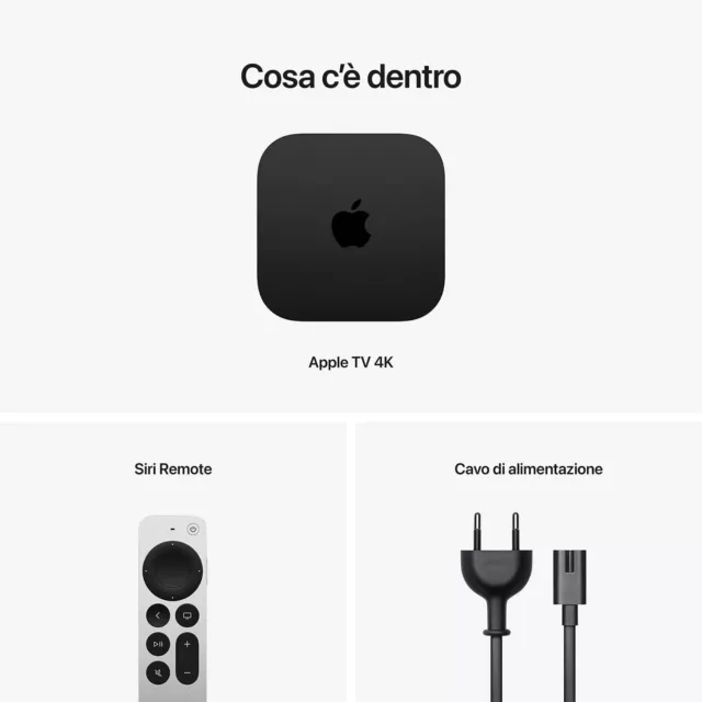 APPLE TV 4K (3ª generazione) Wi-Fi + Ethernet 128GB