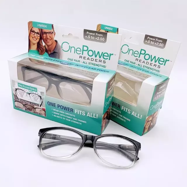 One Power Auto Focus Presbyopi Reading Glasses Readers Adjustable 0.5-2.5 Unisex