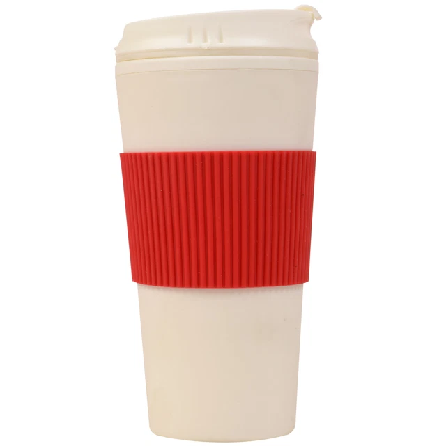Thermal-16 oz-Travel-Coffee-Mug-Cup-Flip-Lid-with-Rubber-Hand-Protector  $7.87
