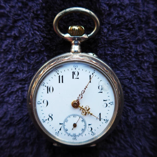 Piuttosto Uomo Orologio Tascabile, Silber-0, 800, Zylinderhemmung, di Buona