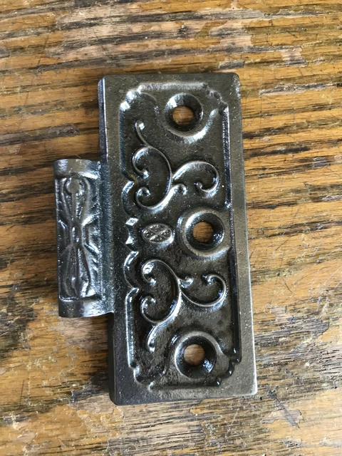 Antique Cast Iron Hinge - Right Half Only - 3½" x 3½"