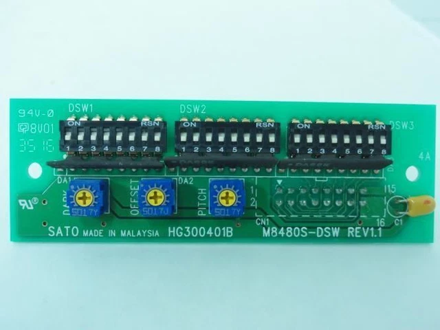 190323 New-No Box; Sato RJ2730100 Dip-switch; DSW PCB set