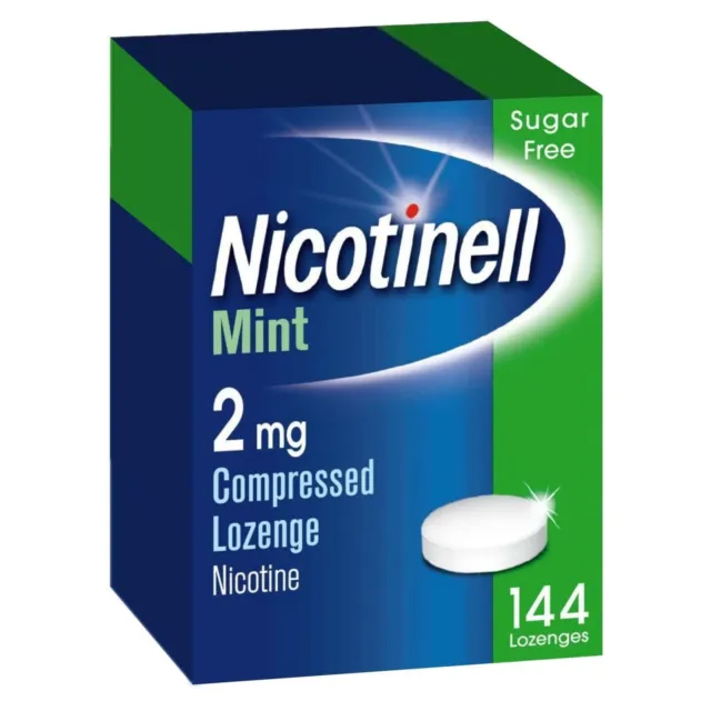 Nicotinell Sabor Como Nuevo 2 mg Nicotina Ayuda para Dejar de Fumar - 144 Pastillas VENCIMIENTO 08/24