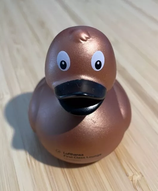 Lufthansa First Class Lounge Rubber Duck München - Rare Gold/Brown 