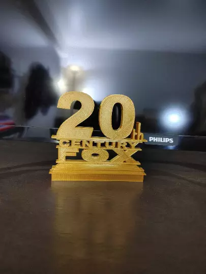 20th Century Fox Television Logo, Customized Movie Style Sign, 3D Printed  Gift