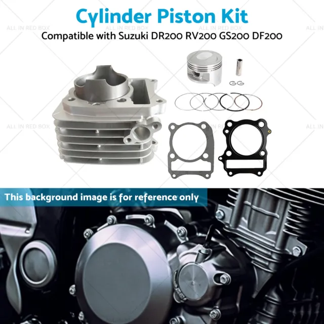 Cylinder Piston 66mm Suitable Suzuki DR200 RV200 GS200 DF200 SP200 Top End Kit