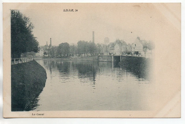 LILLE - Nord - CPA 59 - the canal - 1900 map