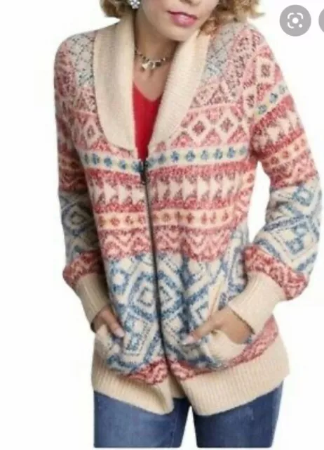 CABI 3847 HIGHLANDS Cardigan XL Fair isles Size XL Fall 19 Runs Big NWOT 75.00 PicClick