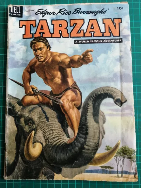 TARZAN Edgar Rice Burroughs DELL #60 September 1954