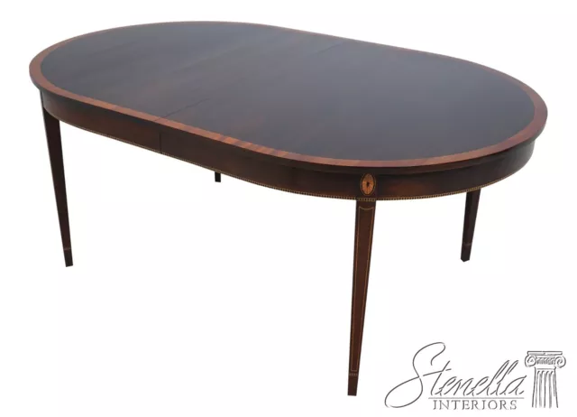 L63739EC: STICKLEY Federal Style Inlaid Mahogany Dining Room Table