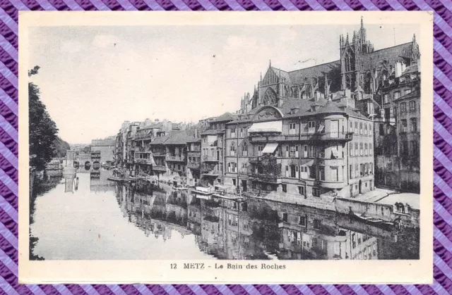 Carte Postale - Metz - le bain des roches