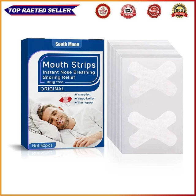 60 pegatinas autoadhesivas correctores respiratorios portátiles para dormir para hombres y mujeres