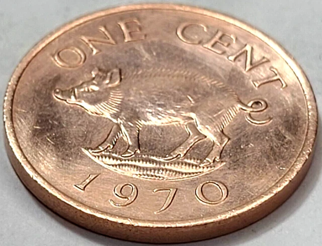1970 Bermuda One Cent Km# 15 Us Seller Combine Shipping