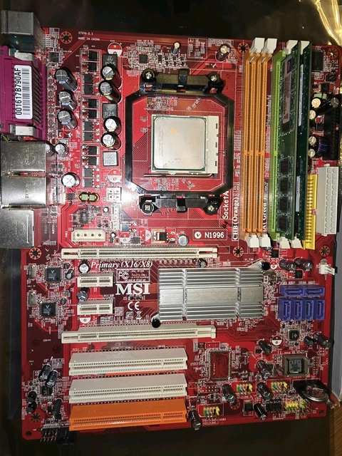 MSI K9N SLI V2 Motherboard Slot AM2 CPU Amd Athlon 64 X 2 2x2gb DDR2 ...
