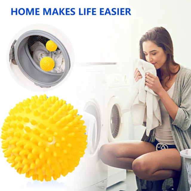 fr 2pcs Laundry Balls Reusable PVC Washing Balls for Clothes Home Cleaning Produ