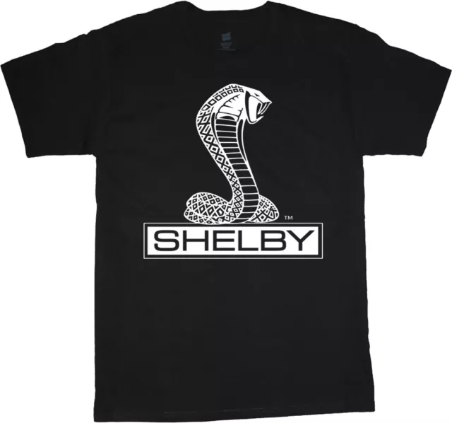 SHELBY T-SHIRT MEN'S Graphic Tee Ford Mustang Cobra GT500 Decal Gear ...