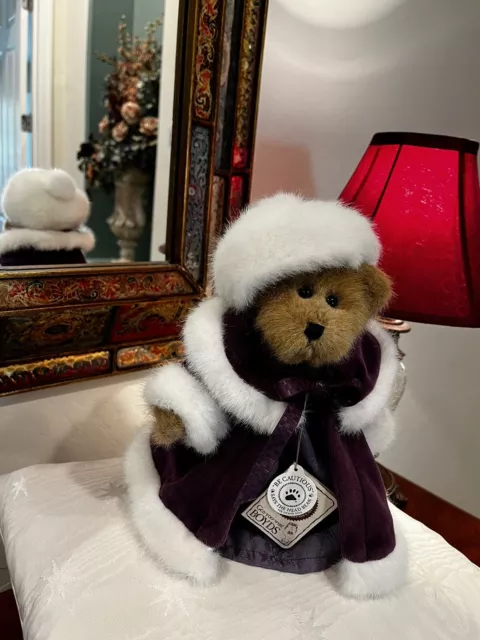 Boyds Bears Bailey #9199-17 Fall 2001 Sugar Plum  Bailey Purple & Fur NWT
