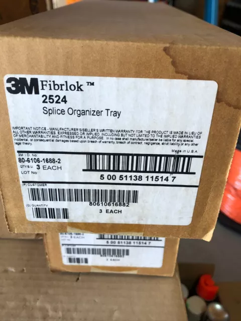 3M Fibrlok 2524 Splice Organizer Tray