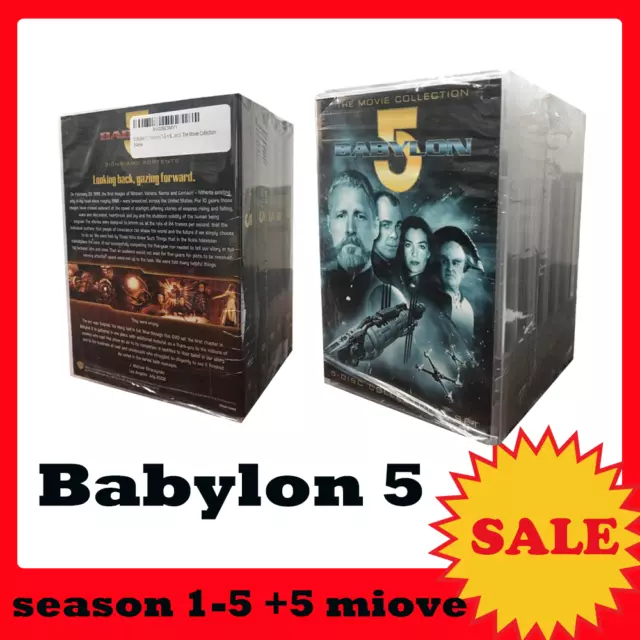 Babylon 5 : Season 1-5 + 5 Movie DVD Complete Series (35-Disc Box Set) Sealed *