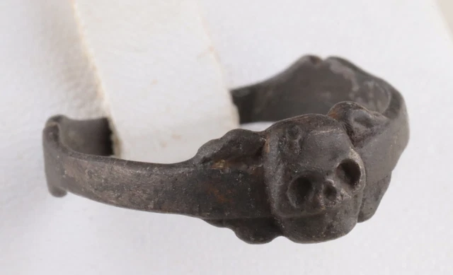 RING WWI WW1 SKULL Bones WWII ww2 CROSSbones Special FORCE Shock TROOPs ...