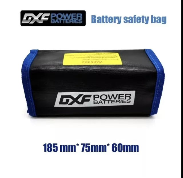 Fire Proof Safety RC LIPO Battery Safe Charging Guard Bag UK 185mm* 75mm* 60mm