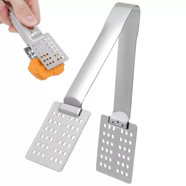 Ice Cube Tong Tea Bag Strainer Grip Bread Stainless Steel Spoon