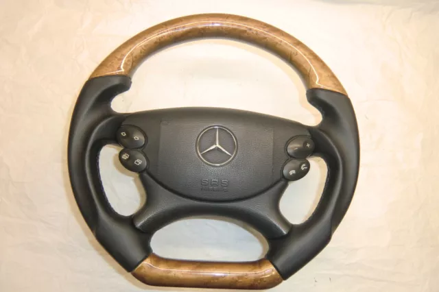 Mercedes Holzlenkrad Holz Lederlenkrad Lenkrad ML w164 steering wheel wood  w251