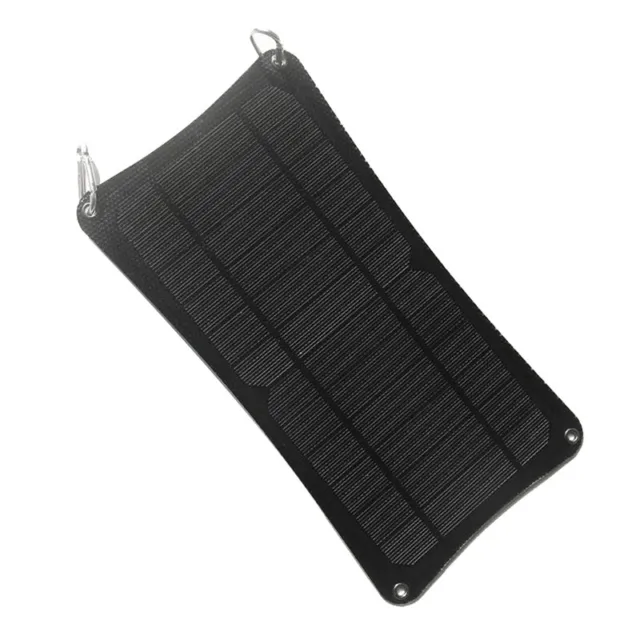 Panel solar de 10 W 5 V con doble puerto USB + mosquetón sistema de batería de carga 5855