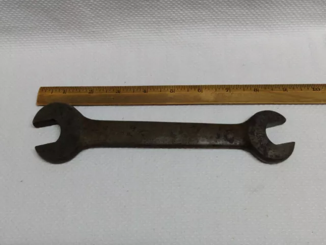 VTG M S 1128 DOUBLE OPEN END WRENCH ~ 7/16 USS, 5/8 OC 1/2 USS ~ 9" Long