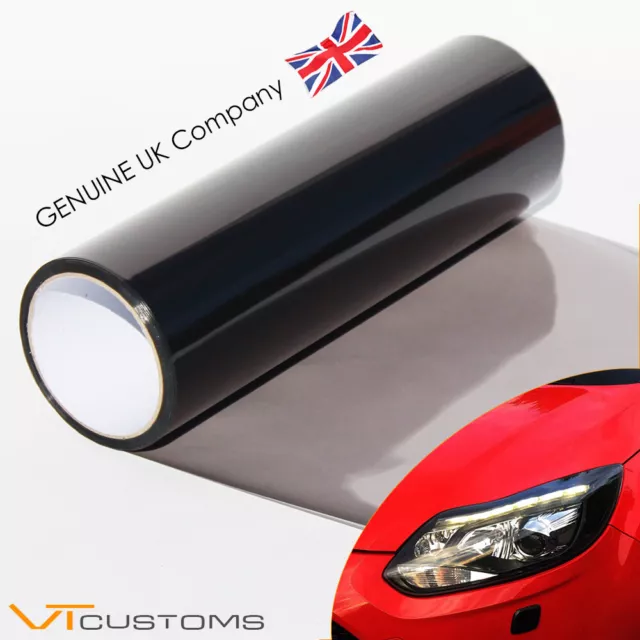 30 x 200cm Light Smoke Headlight Tint Film Car Tail Lights Vinyl  FREE SQUEEGEE