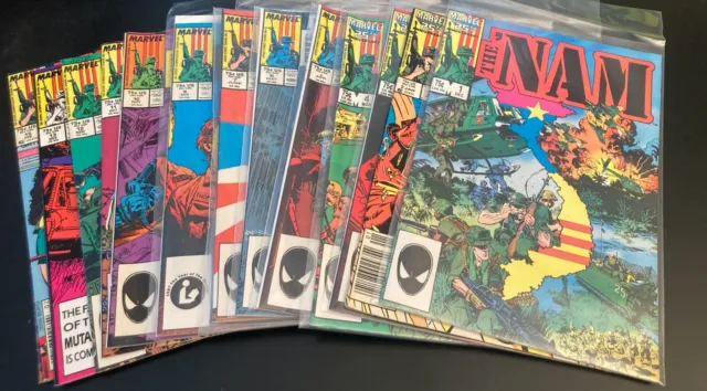 Lookee...  Lot of *15* Marvel THE NAM Comics: #1-13, 15, 17 (VF/NM)