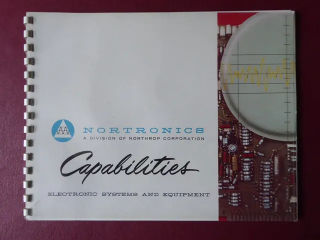 1960 Brochure Pub Northrop Northronics Electronic Systems X-15 N-156