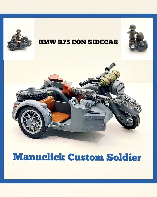 Kubelwagen Allemand WW2 Custom Playmobil - Avec Bidon Et MG42, Pièces Imprimées 3D