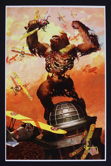 Zombie King Kong Print by Arthur Suydam