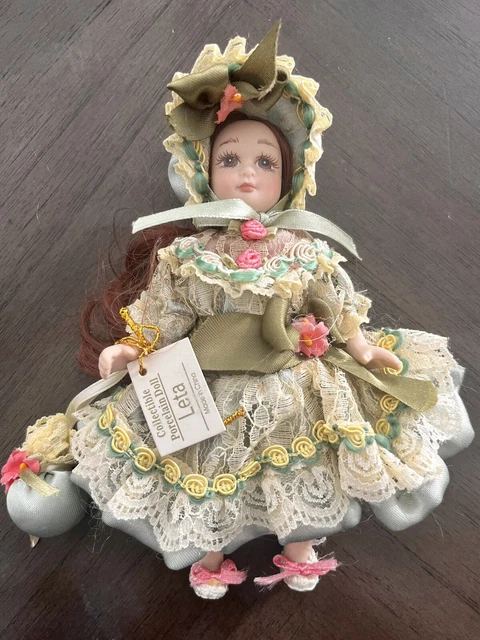 Show Stoppers " Leta " Porcelain Doll Nwt 6 Inches Standing